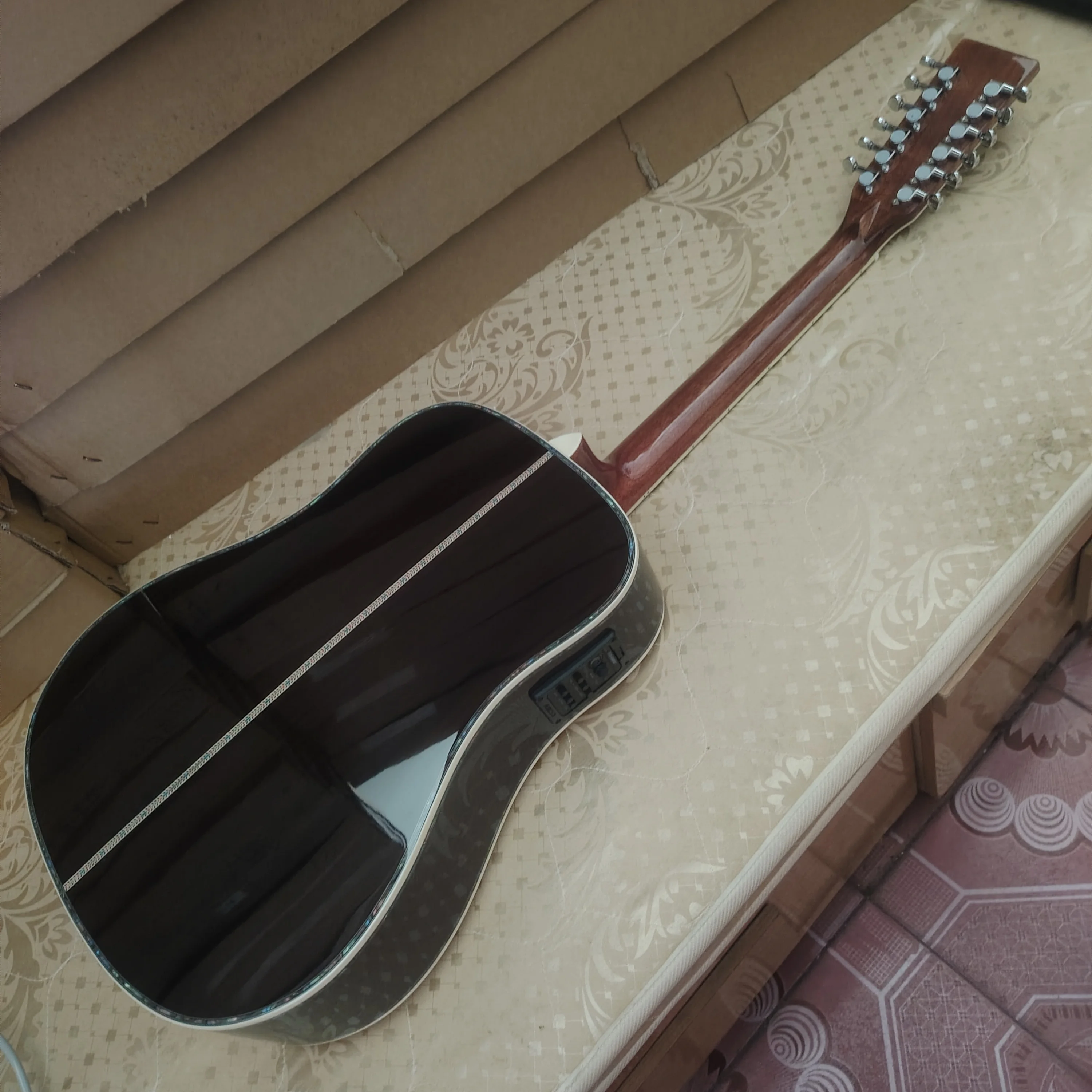 الغيتار الصوتي الشعبي! حار! 41 بوصة 12 سلسلة MDD45/EQ/جيتار شعبي/قمة من خشب التنوب الصلب