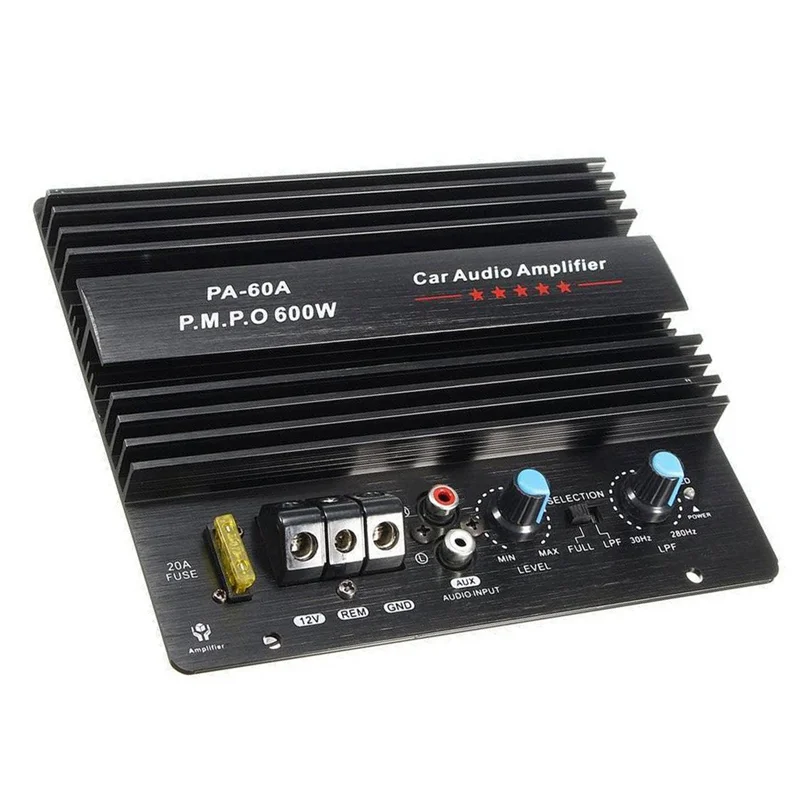 AB41-PA-60A12v سيارة مكبر للصوت مجلس عالية الطاقة مضخم الصوت 12 فولت مكبر للصوت 600 واط