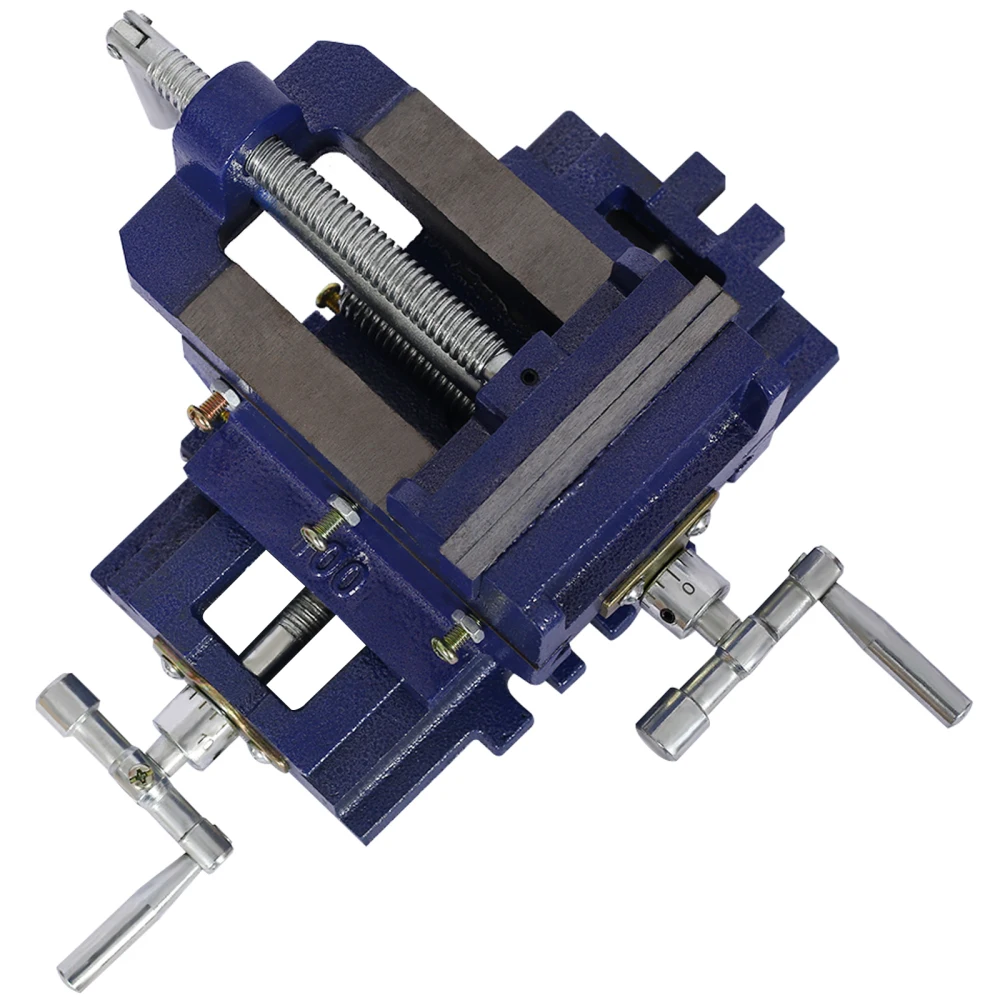 Cross Slide Vise Drill Press Vise 3/4/5/6inch Drill Press Metal Milling 2 Way X-Y Benchtop Wood Working Clamp Machine