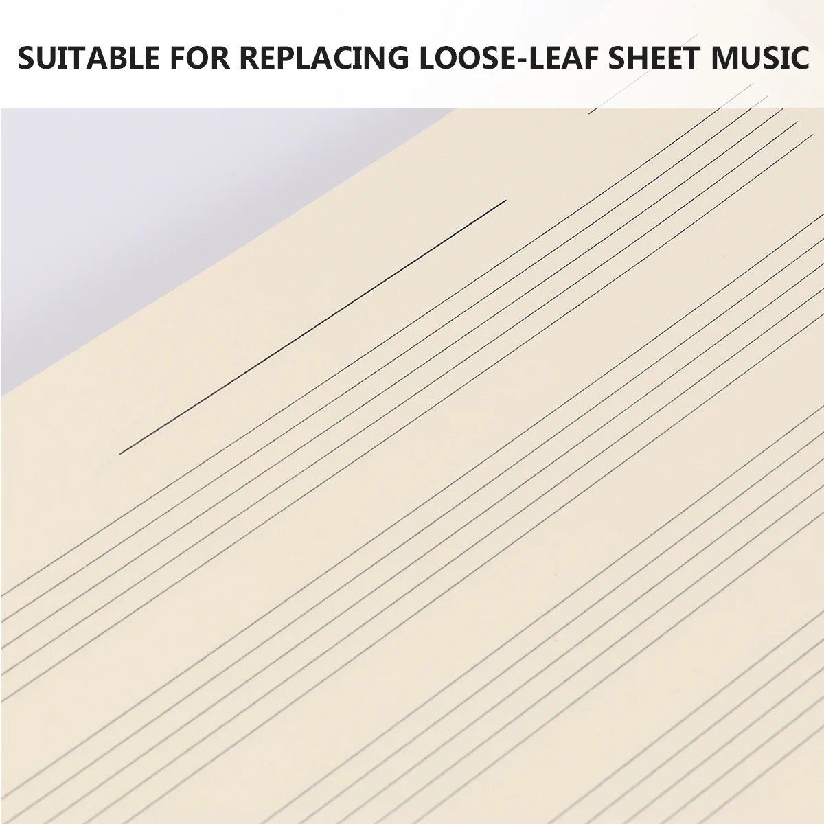 100 Sheets Paper Staff The Notebook Refill for Musicians Loose- Leaf Manuscript Loose-Leaf