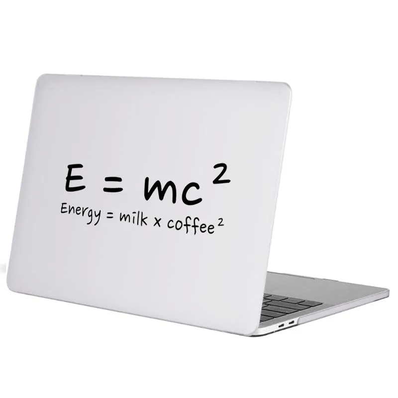 Food Theory of Relativity Creative Decal Vinyl Laptop Sticker for Macbook 14 Pro Air Retina 15 Inch Mac Skin Dell Notebook Decor