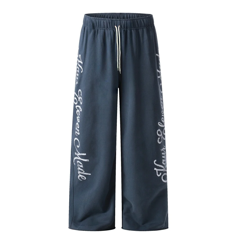 2026 Hip-hop Trend Design Star Men's Casual Sports Jogging Pants Campus Spring Street Casual Style Wide-leg Pants Adults/Kids