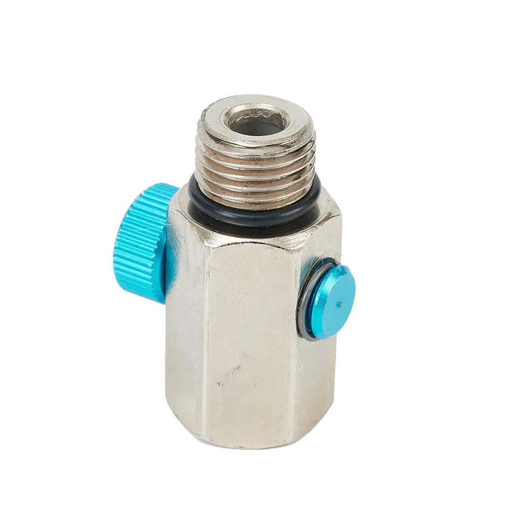 Adjustable Air Flow Regulator Valve 1/4\\ NPT for Pneumatic Tools with Thumbscrew Control and Alloy Steel Construction