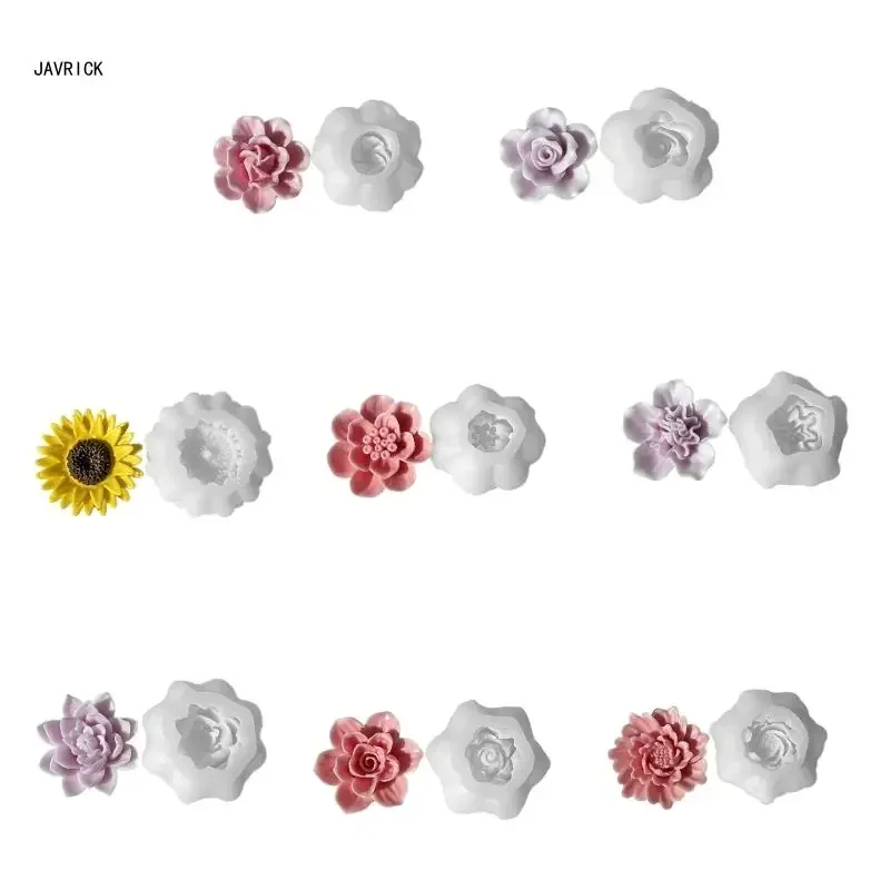 

Формы для рукоделия ручной работы, красивые формы, имитация цветов, DIY формы для мыла, силиконовый материал для изготовления