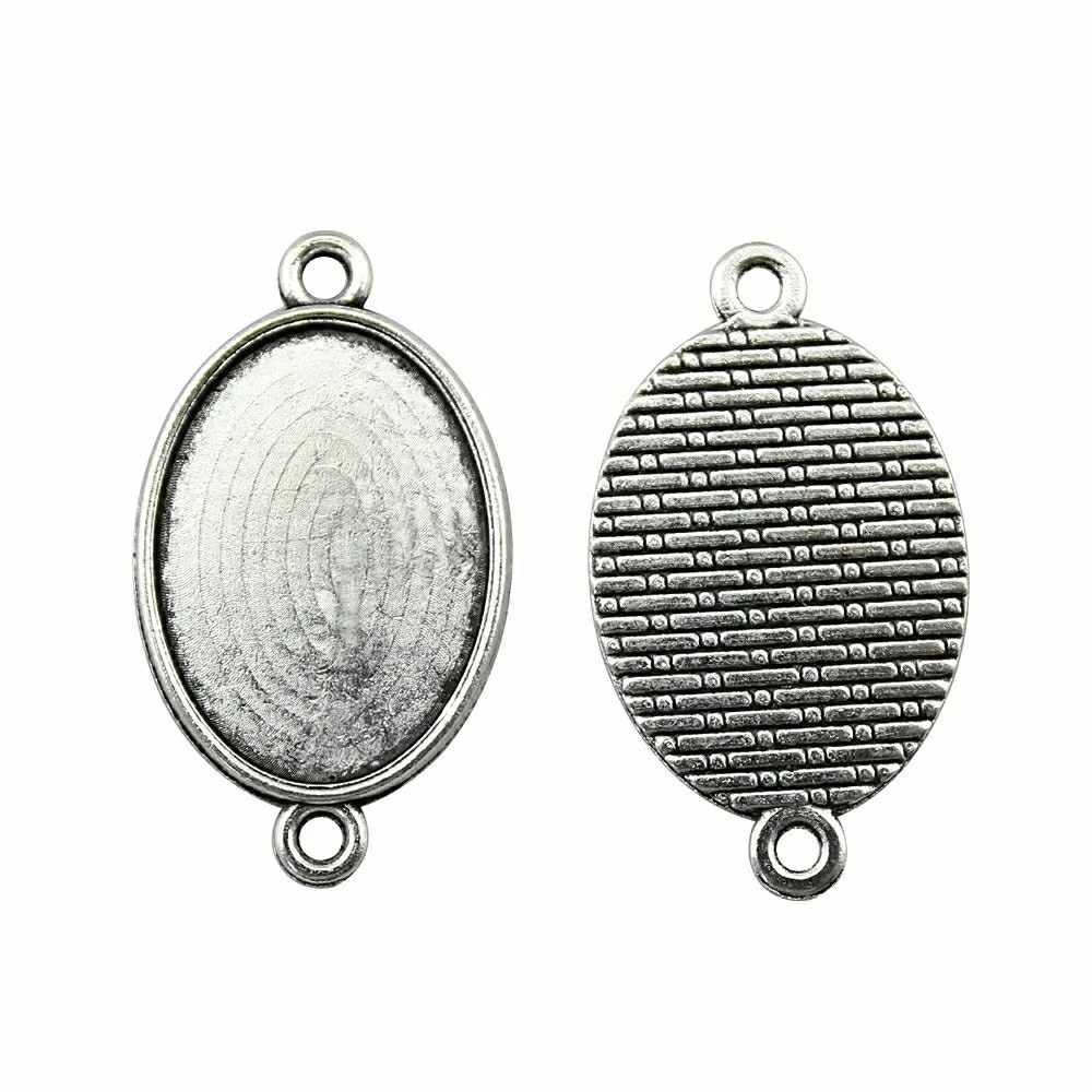 WYSIWYG 10 sztuk 18x25mm 13x18mm wewnętrzna rozmiar w stylu Vintage antyczny brąz antyczne srebro kolor podstawa z kameą i kaboszonem ustawienie złącze — zdjęcie 5