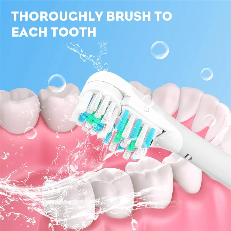 【TODAY فقط】مجموعة استبدال رأس فرشاة دوارة كهربائية مزدوجة التنظيف (8X) تصميم حساس يناسب طاقة براون كروس #5