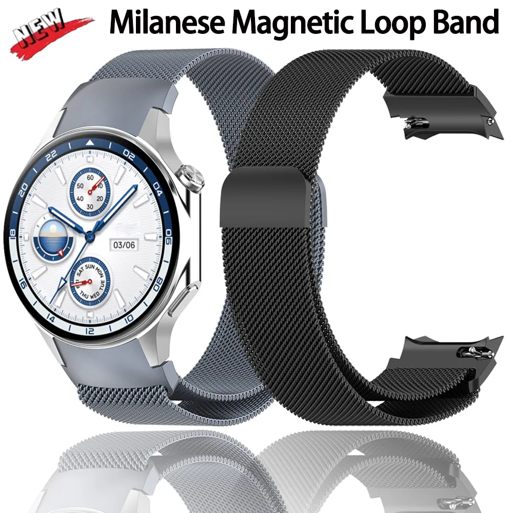 Миланский ремешок для часов OPPO X X2, оригинальный дышащий браслет Correa для Oneplus Watch 3 2 2R, металлический магнитный сменный браслет