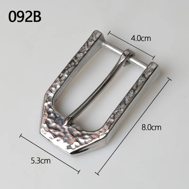 40mm Stainless Steel Belt Pin Buckle for DIY LeatherCraft Cowboy Jeans Waistband Head Clothing Sewing Accessories