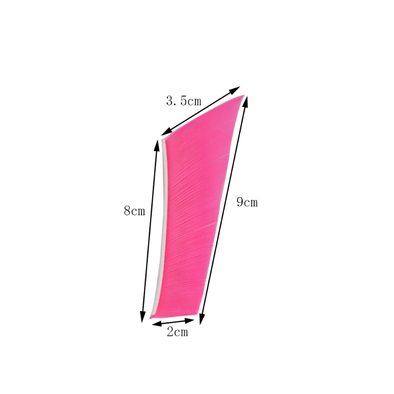양궁 전체 길이 천연 터키 깃털, 3 인치 화살 깃털, 플레칭 왼쪽 날개 사냥 슈팅 화살 액세서리, 50 개