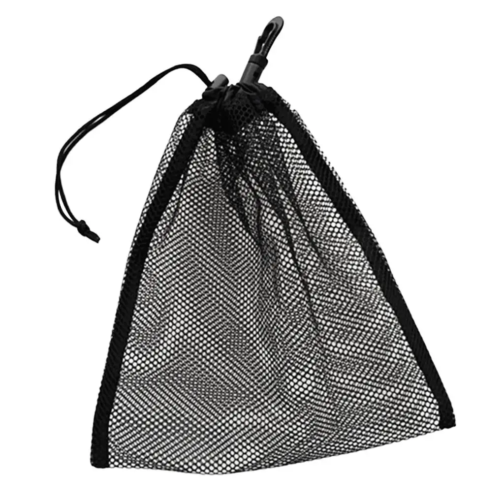 

3x 20x24cm Drawstring Mesh Net Carry Bag for Scuba Gear/Table Tennis/Golf Balls