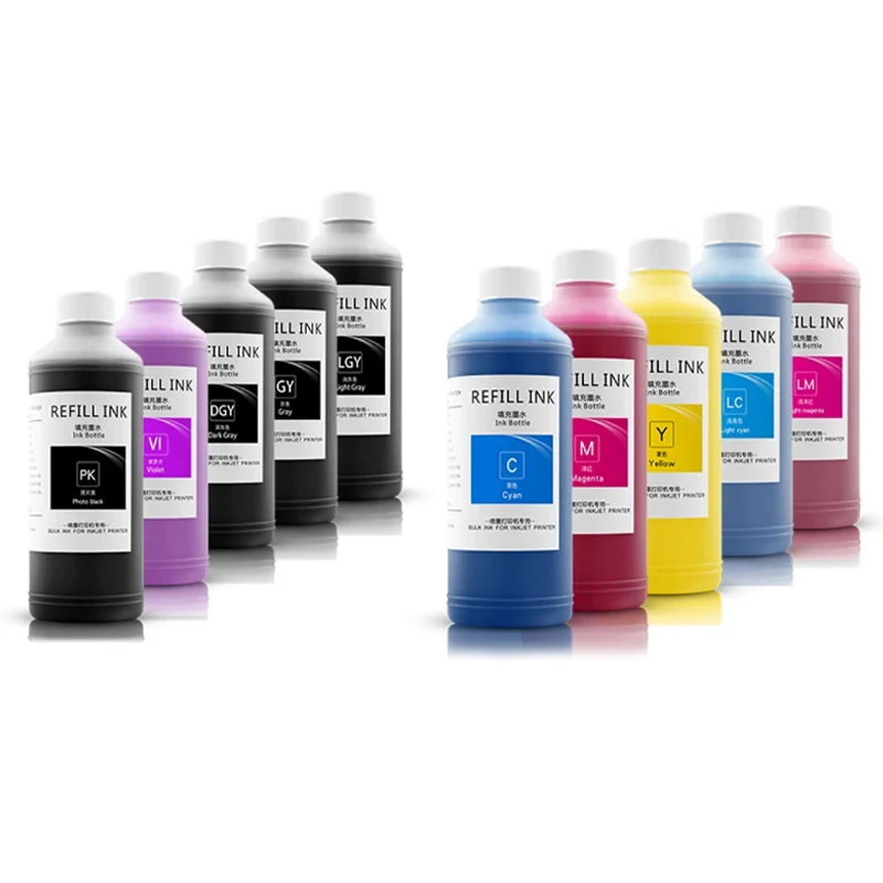 500ML Waterproof Pigment Ink For Epson SureColor P700 P703 P704 P706 708 P900 P903 P904 P906 P908 Printer Refill Ink Kit