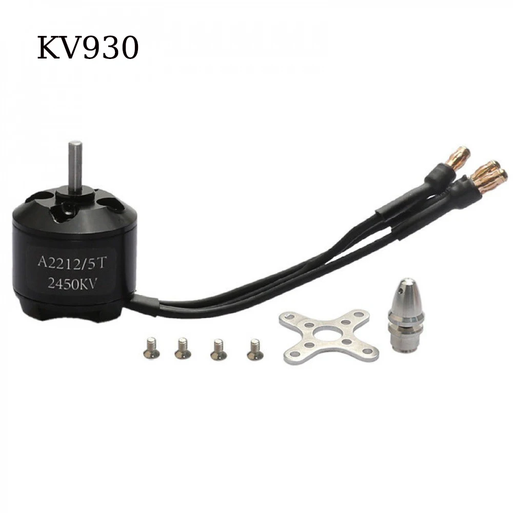 For Fixed-Wing Drone – A2212 Outrunner Motor KV930-2700, 2-3S LiPo, Banana Plug, Ideal for RC Aircraft, High Power Output.