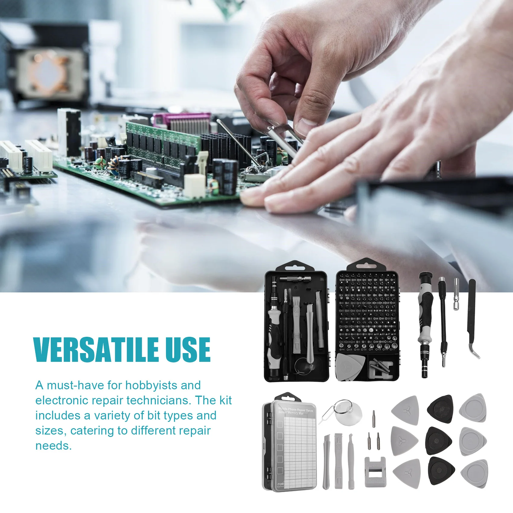 A76I-122-In-1 Multifunctional Precision Magnetic Screwdriver Set Computer PC Mobile Phone Equipment Repair Screwdrive Kit