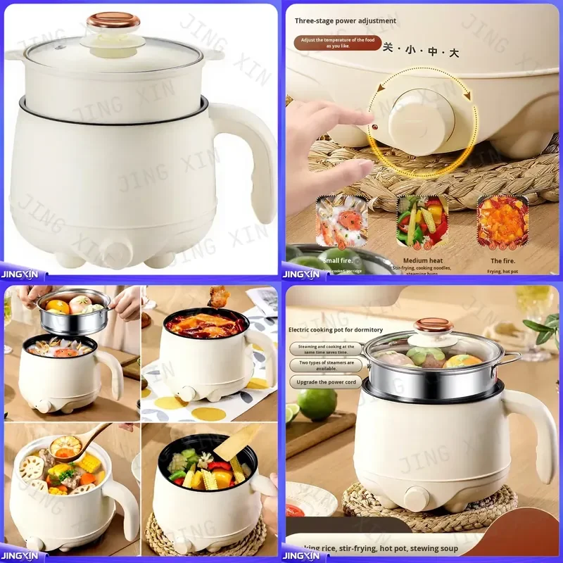 custom for Zhigao 1.8L Electric Rice Cooker 1000W Multifunctional Digital Timer Non Stick Coating Portable Mini Cooker for