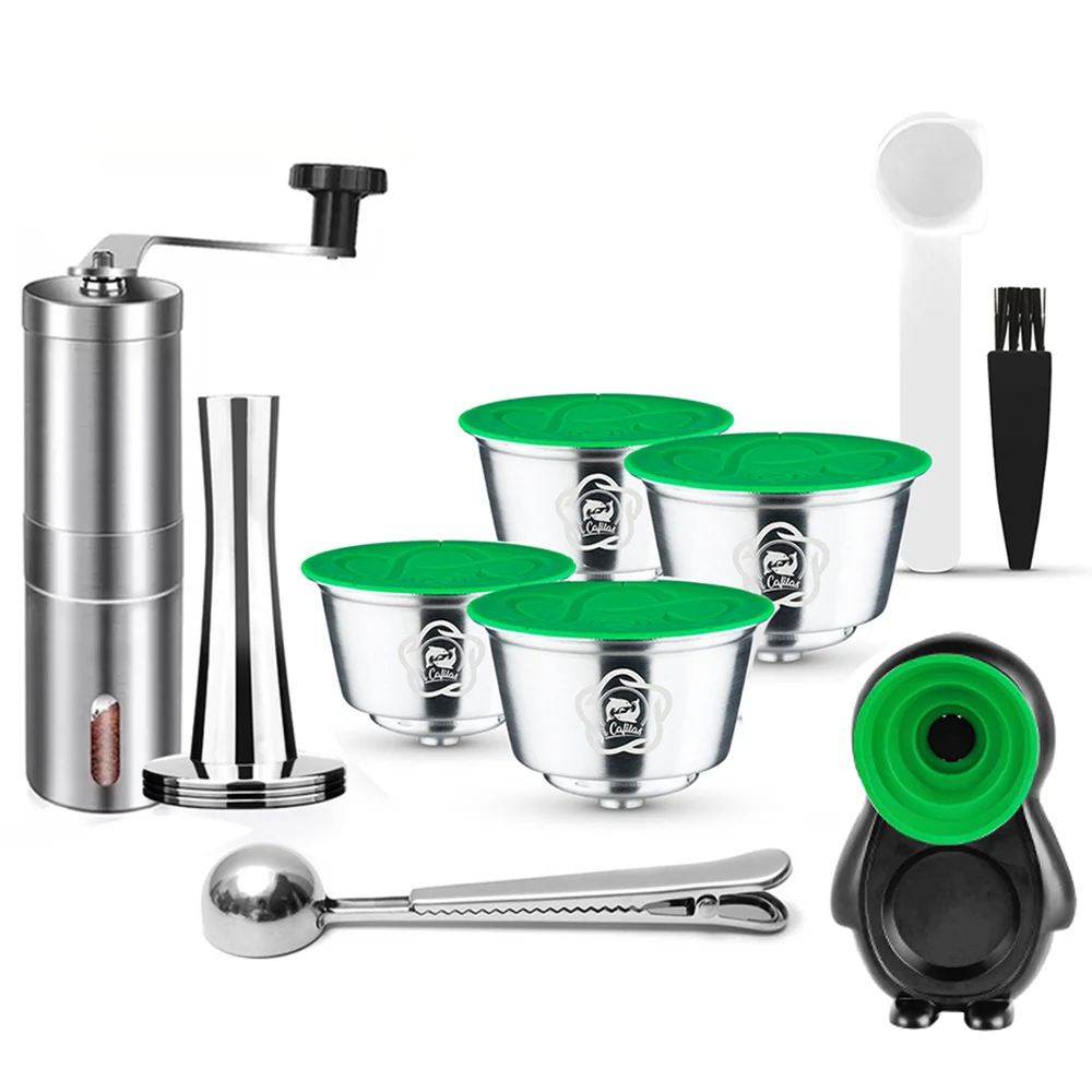 Kaffeekapsel für Dolce Gusto Mini Me wiederverwendbare Kaffeekapsel Piccolo XS Pods Edelstahl Crema Filter icafilas