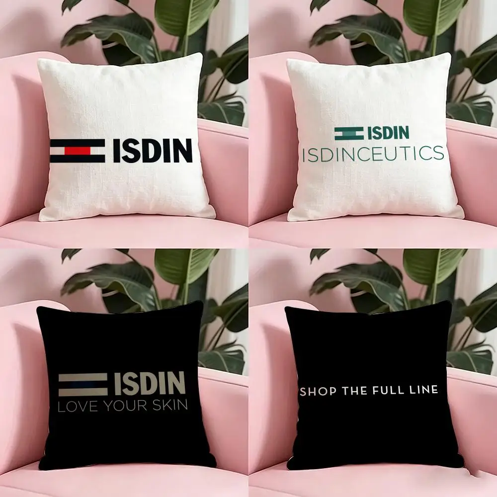 Surrounding area I-Isdin Cushion Cover Anti-dustmite Pillowcase Invisible zipper silky short plush Sofa cushion cover