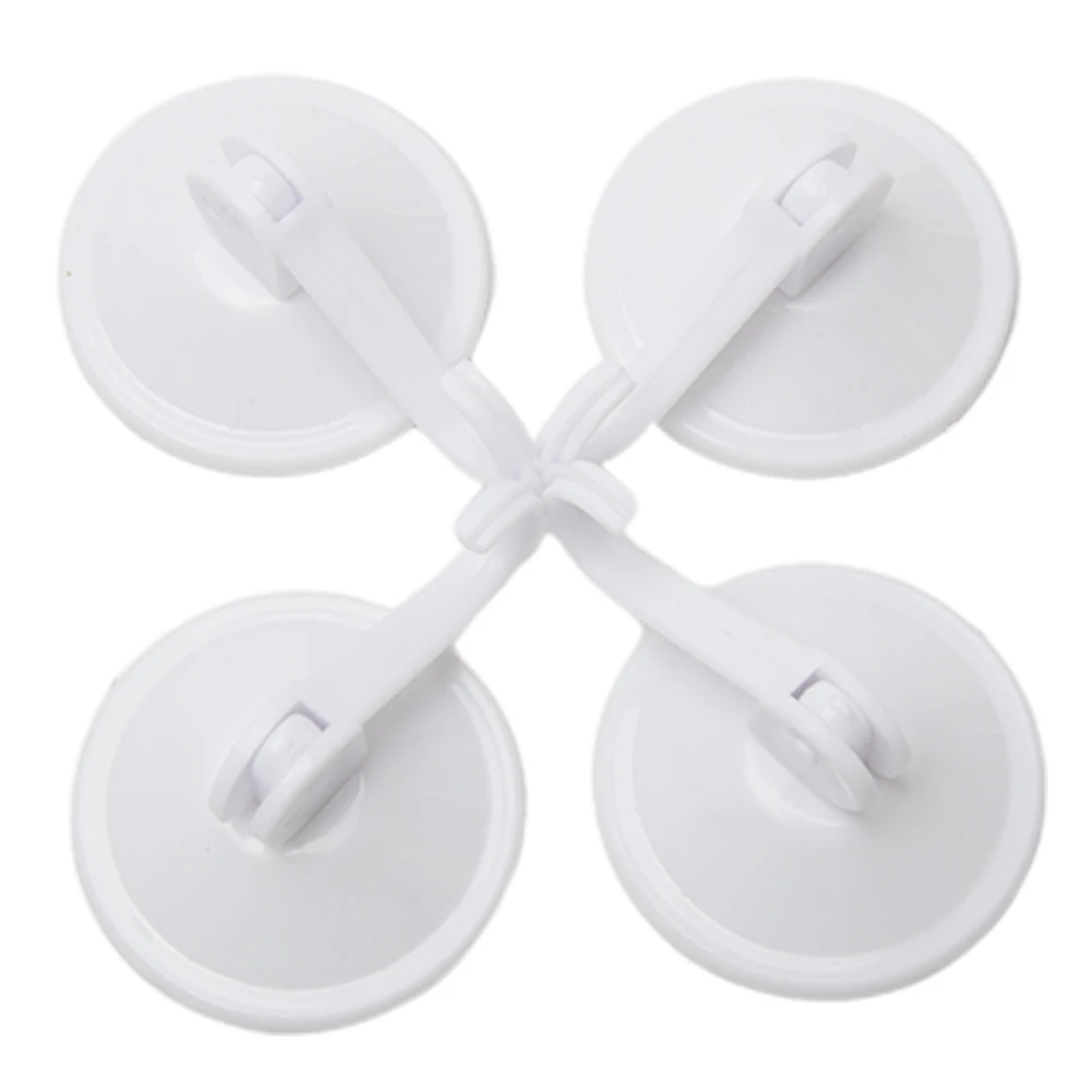 4Pcs Suction Cup Hooks Removable Vacuum Holder for Restroom Bathroom and Kitchen Towel Hanger Storage