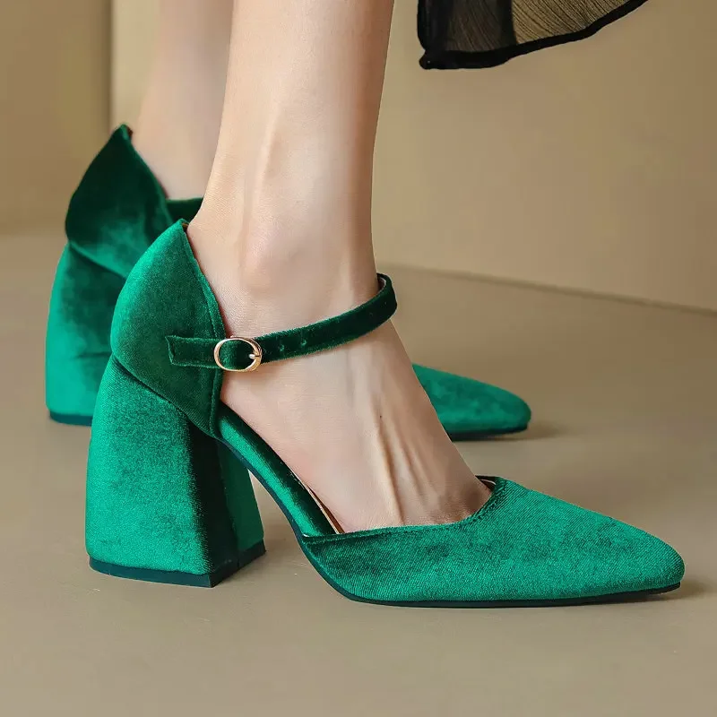 velluto-vintage-velluto-verde-nero-scarpe-a-punta-da-donna-primavera-mary-janes-taglia-grande-46-47-48-sandali-con-tacco-grosso-donna