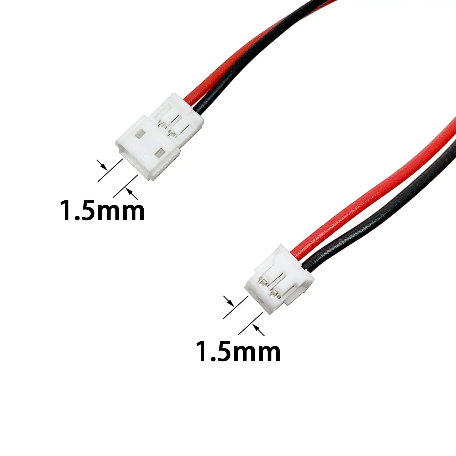 20Pairs 24AWG ZH 1.5mm 2/3/4/5/6 Pin Mini Micro Male and Female Connection Cable Plug Terminal Connector Wire Cable 200MM