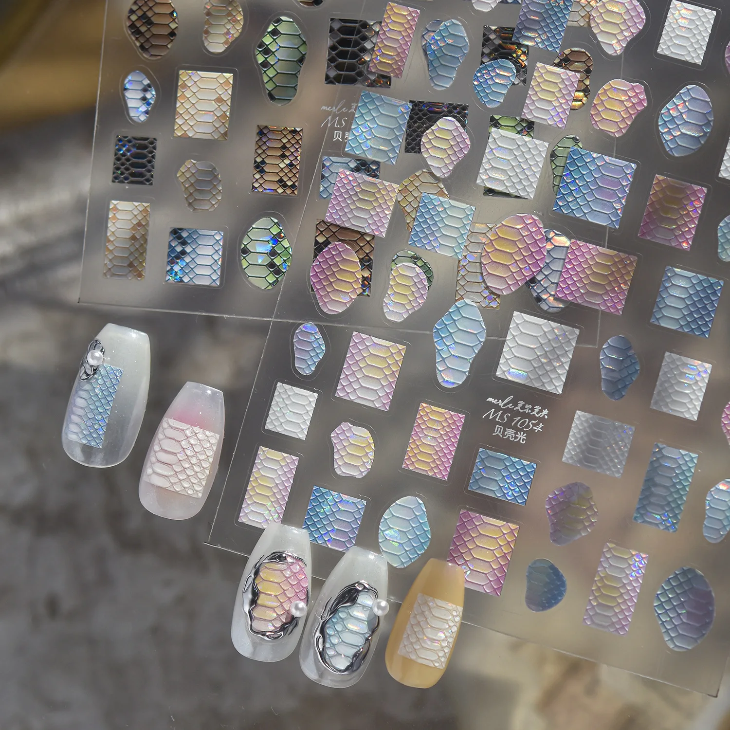 Shell Light Nail Sticker New I - Nail Art Zelda ulasan dan harga