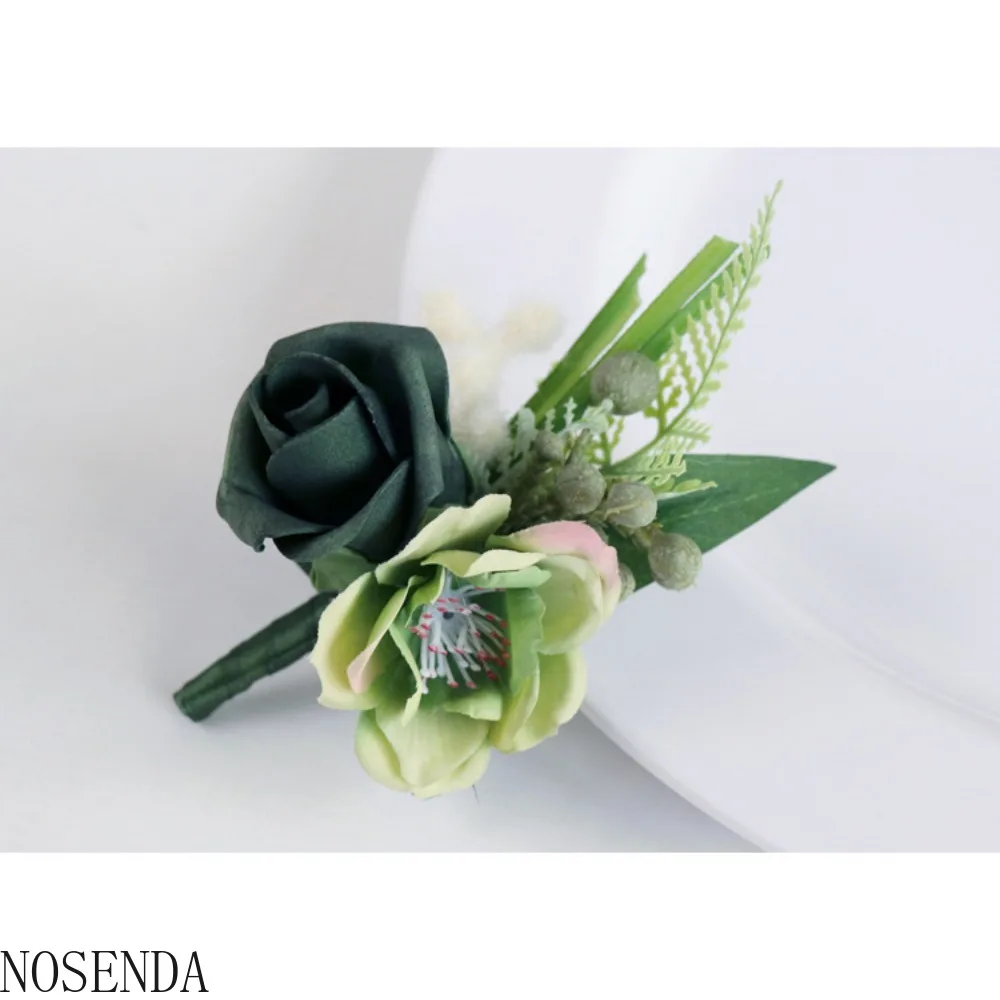 Набор корсажа и бутоньерки для свадьбы, выпускного вечера, вечеринки, выпускного вечера, праздника, искусственные цветы, аксессуары, украшение костюма