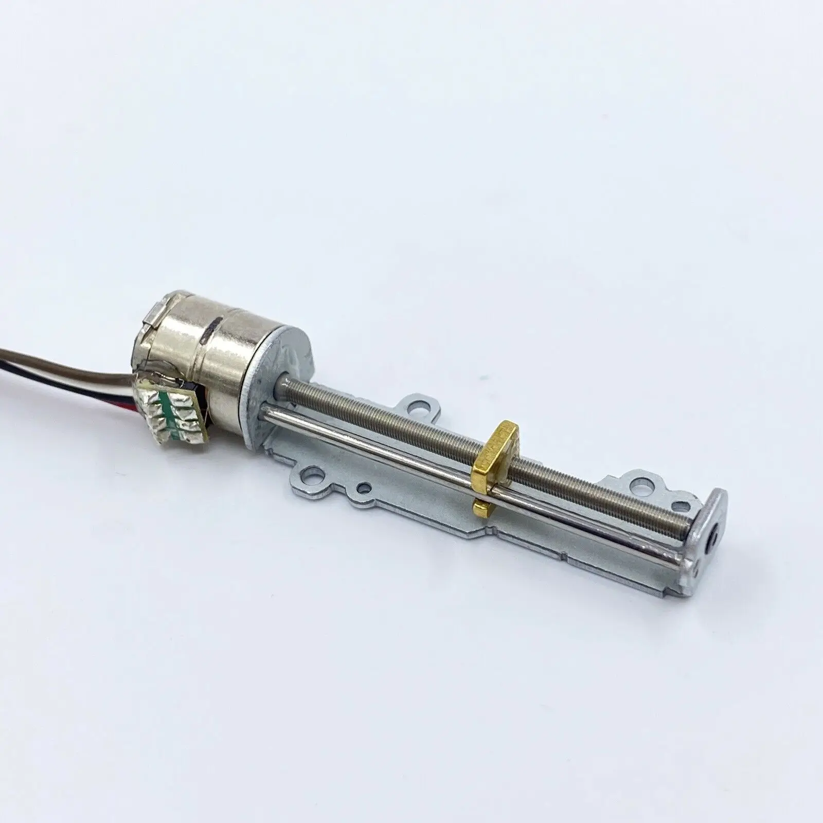 34Mm Mini Lineaire Actuator 10Mm Micro 5V 2-Fase 4-draads Precisie Stappenmotor Lange Lineaire Schroef Schuifregelaar Moer Diy Xyz 3d Printer