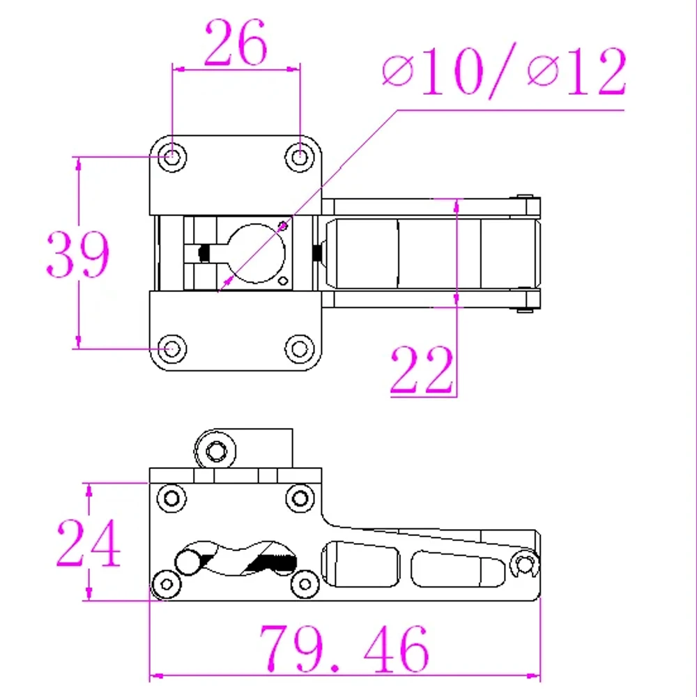 JP Hobby ER-120 Alloy CNC Electric Retract Landing Gear For 90-120mm Sized Jets RC Plane Model 7-8KG