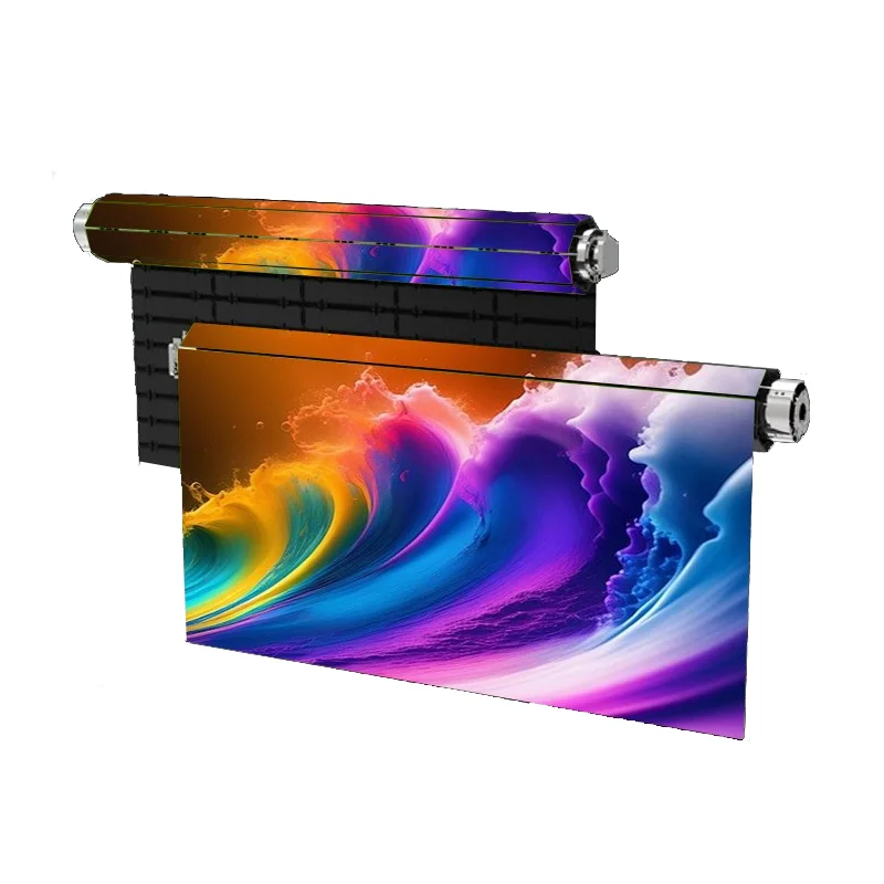 Innovative GOB Flexible Foldable Rolling LED Screen Interactive LED Magic Carpet Curved LED Display Wall