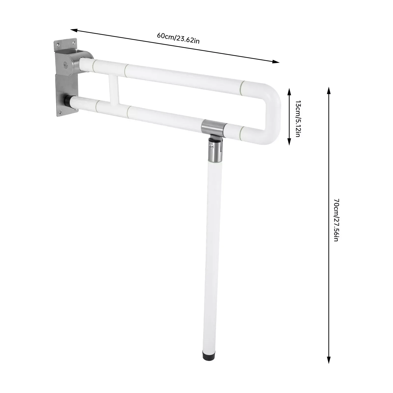 Bathroom Support Safety Rail Folding Handicap Grab Bars Rails Toilet Handrails Disabled Grab Bath Safety Bar