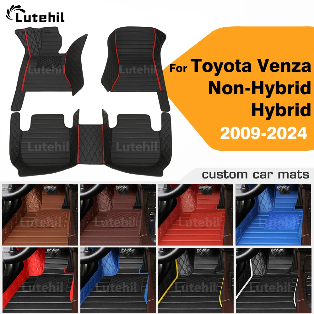 

Для Toyota Venza негибридный/гибридный 2009-2024 23 22, автомобильный напольный коврик на заказ, автомобильный ковер, детали интерьера, аксессуары