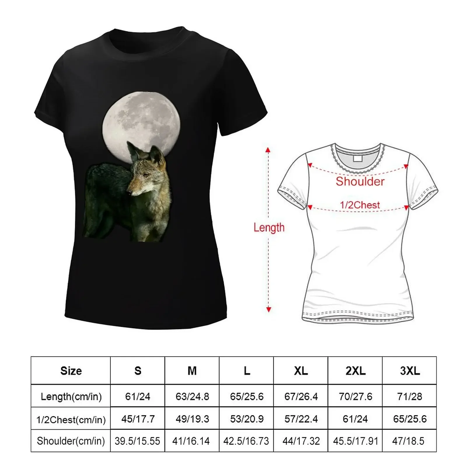 Coyote Moon T Shirt T-Shirt cute clothes anime clothes hippie clothes T-shirts for Women