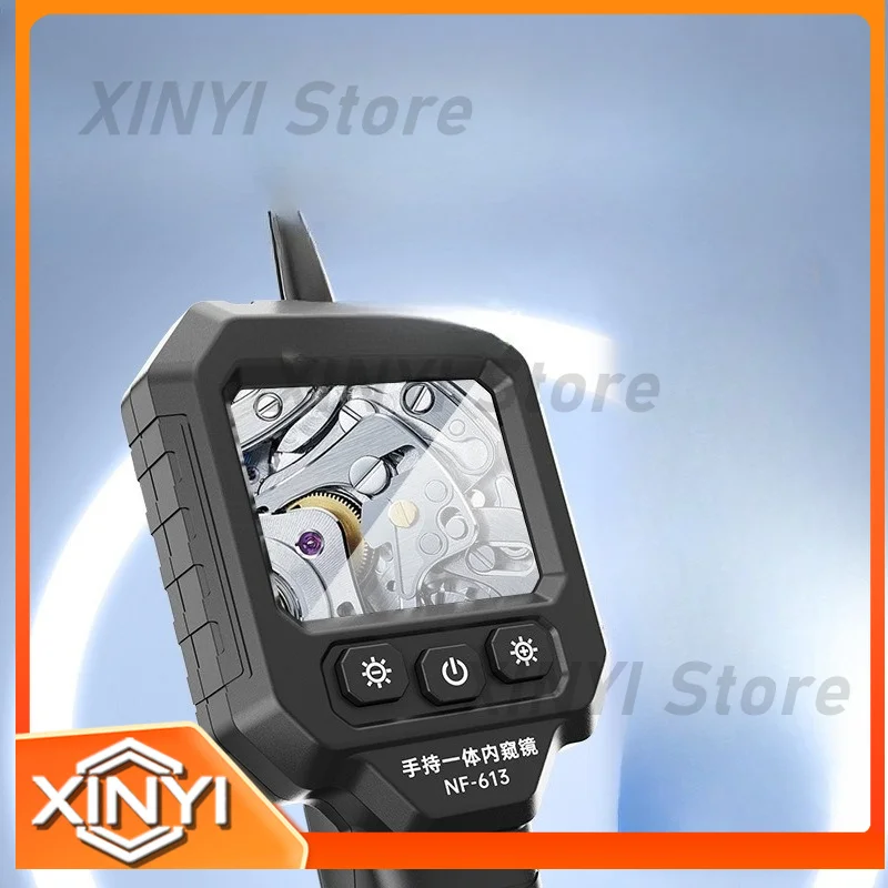 Endoscope NF-613 for Car Repair Industrial Inspection Camera with HD Display Flexible Waterproof Borescope for Automotive