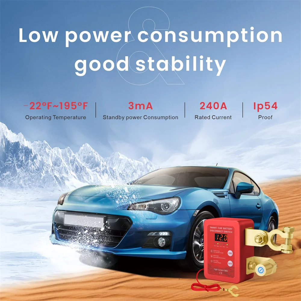 12v 240a interruptor de desconexão remota da bateria interruptor de desligamento automático da bateria do carro interruptor de controle remoto proteção contra vazamento