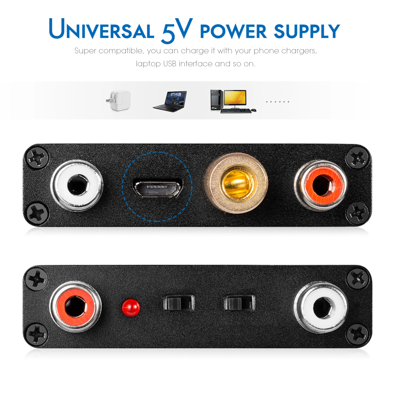 Douk Audio T1 Mini MM/MC preamplificador de escenario Phono LP reproductor de discos de vinilo tocadiscos preamplificador RIAA preamplificador de fonógrafo estéreo