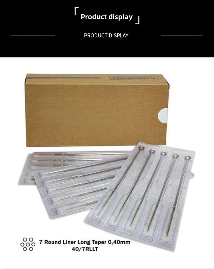Arc row straight row disposable tattoo needle eyebrow tattoo lip tattoo production pattern 50 pcs/box