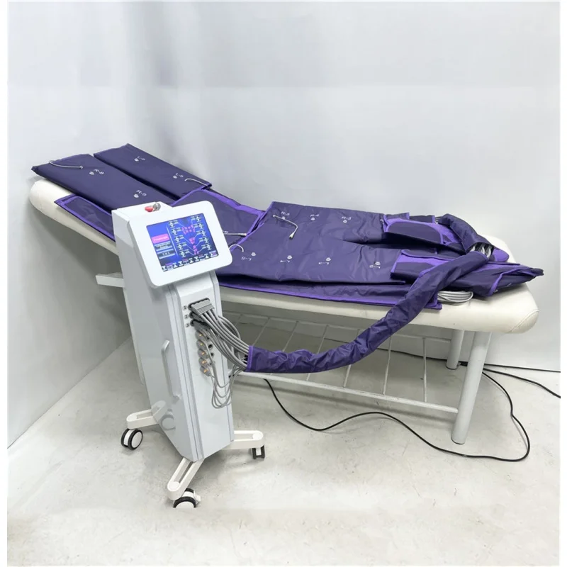 3 in 1 Pressotherapy Machine Infr Heating EMS Suits Boots Lymphatic Drainage Pressoterapia Body Massage Machine