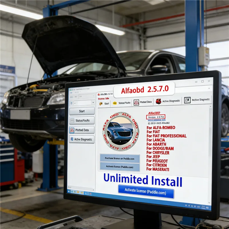

Hot AlfaOBDv 2.5.7.0 For Windows Full Licensed-Diagnosis FOR Alfa Fiat Lancia Abarth Dodge RAM Chrysler Jeep Peugeot Citroën