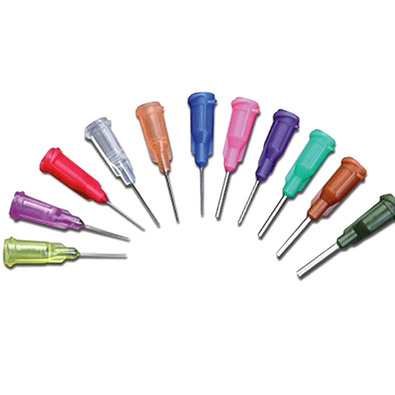 رائجة البيع 10 قطعة الاستغناء المسمار الإبر تلميح لحام الجريان الاستغناء إبرة ل موزع السائل حقنة لخلط العديد من السائل #1