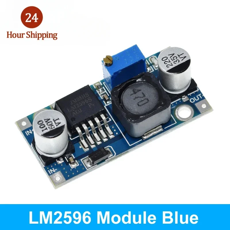 LM2596 Power Converter Step Down Module DC-DC 1.5V-35V Adjustable Power Supply 3.3V/5V/12V/24V