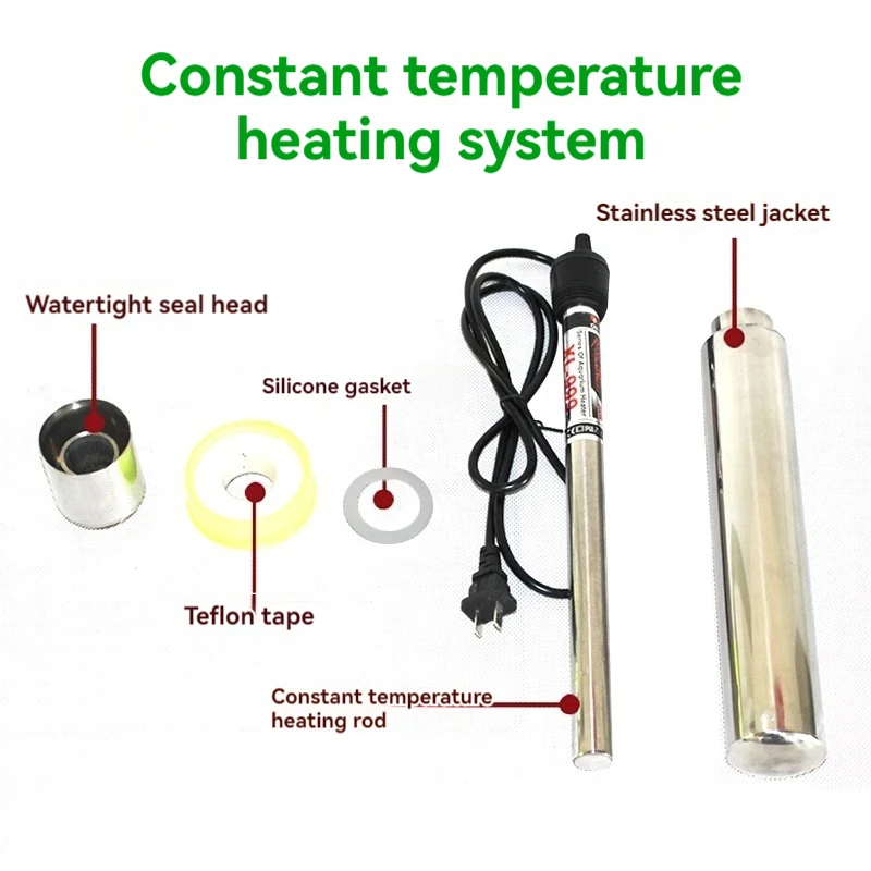 Barril de fermentação de temperatura constante barril de vinho fermentador de aço inoxidável aquecimento vinho equipamento de fermentação de frutas