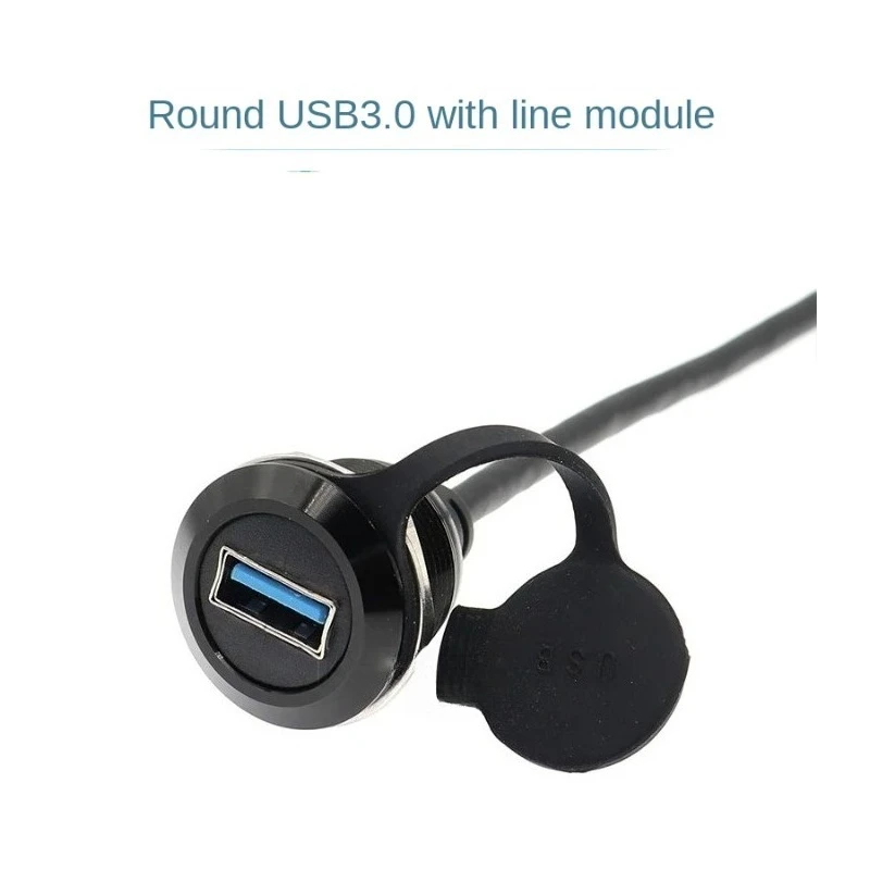 2pcs USB3.0 module with cable data transmission, male or female extension cable equipment installation conversion  direct socket