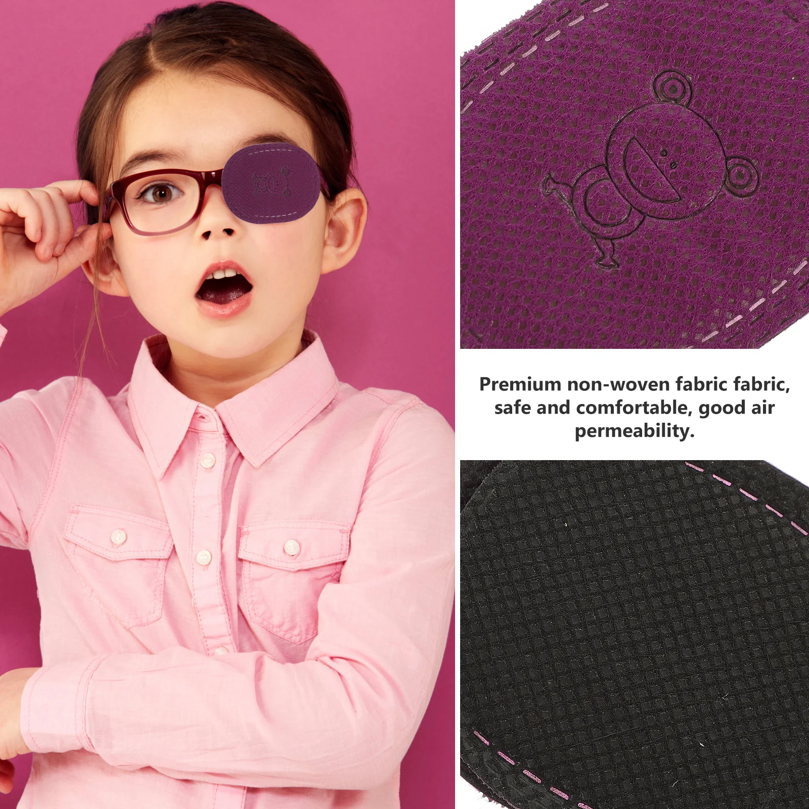 12 Pcs Corrective Eye Patch for Patches Single-eye Strabismus Amblyopia Mask