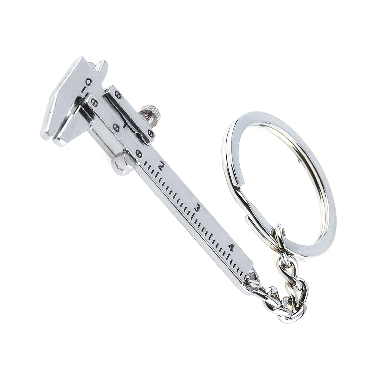 0-40mm Portable Mini Zinc Alloy Vernier Caliper with Chain Keychain and 1mm Accuracy for Measurement