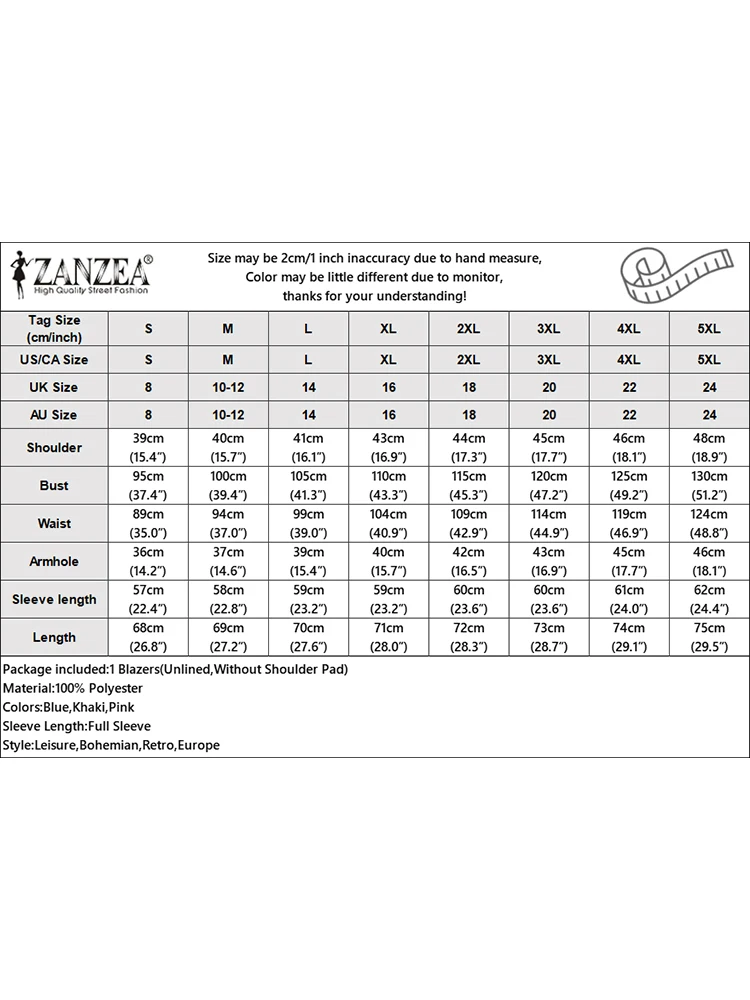 ZANZEA Women's Textured Blazer 2025 Autumn Notched Lapel Long Sleeve Solid Color Lightweight Suit Coats Elegant Office Commuting