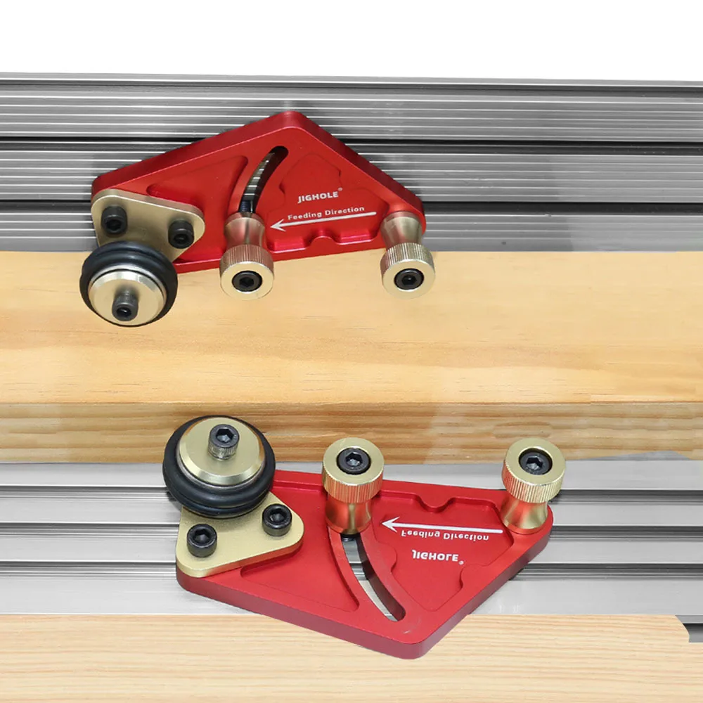 1 쌍의 클리어 컷 정밀 스톡 가이드 목공 톱 테이블 베어링 롤러 피딩 Loc 보드 안전 추진 보조 도구