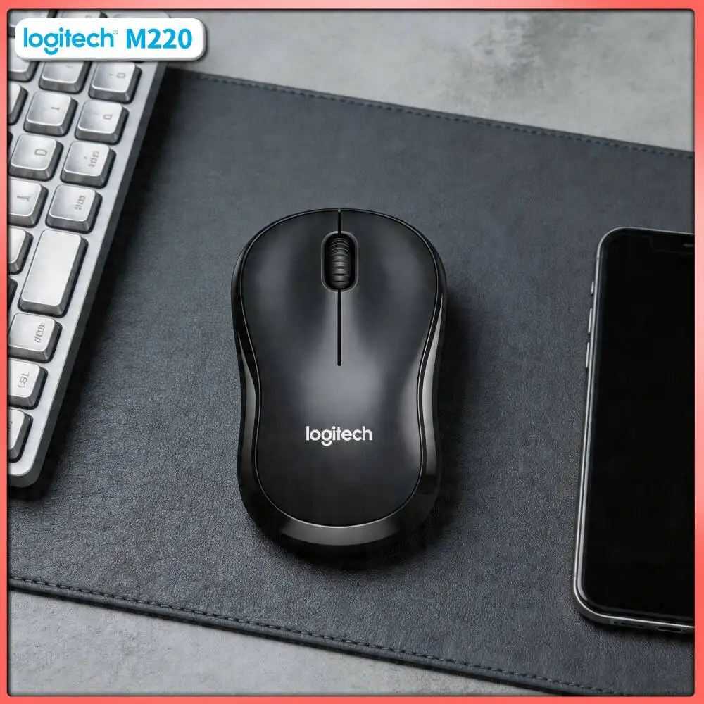 Logitech M220 Wireless Silent Mouse 10m Working Range 3 Buttons Ambidextrous 18-Month Battery Laptop Accessory