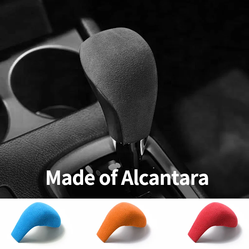 

For Toyota Hilux / Fortuner Car Gear Shift Boot Cover Trim Sticker Anti Scratch Made of Alcantara Interior Tuning Accessories
