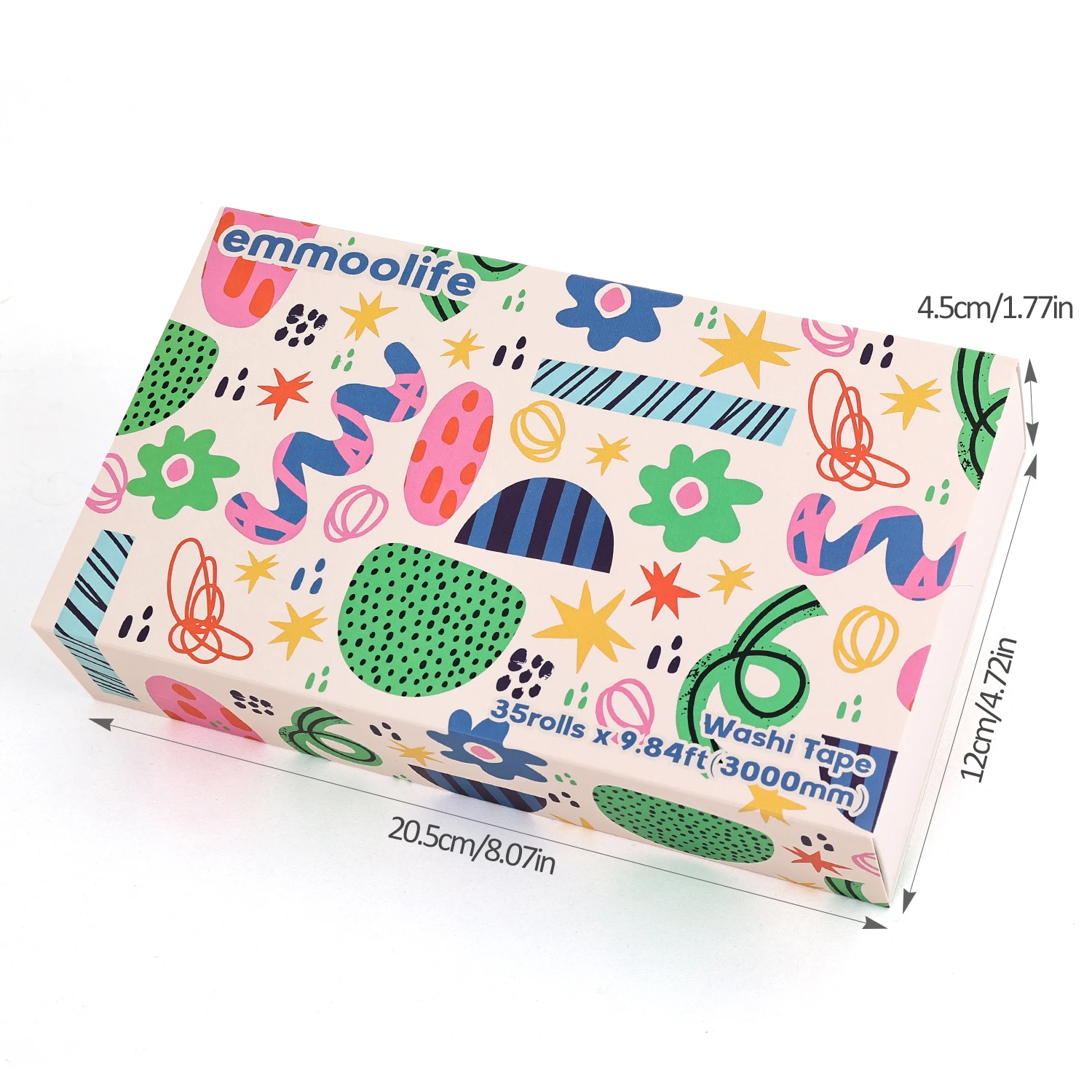 35 Rolls Washi Tape Set, Colorful Cute Floral Writable Decorative Tapes for Scrapbooking and Journaling view 2