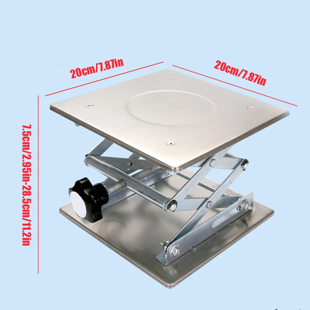 Piattaforma di sollevamento da laboratorio per incisione manuale piattaforma di sollevamento a forbice con martinetto da laboratorio regolabile Mini