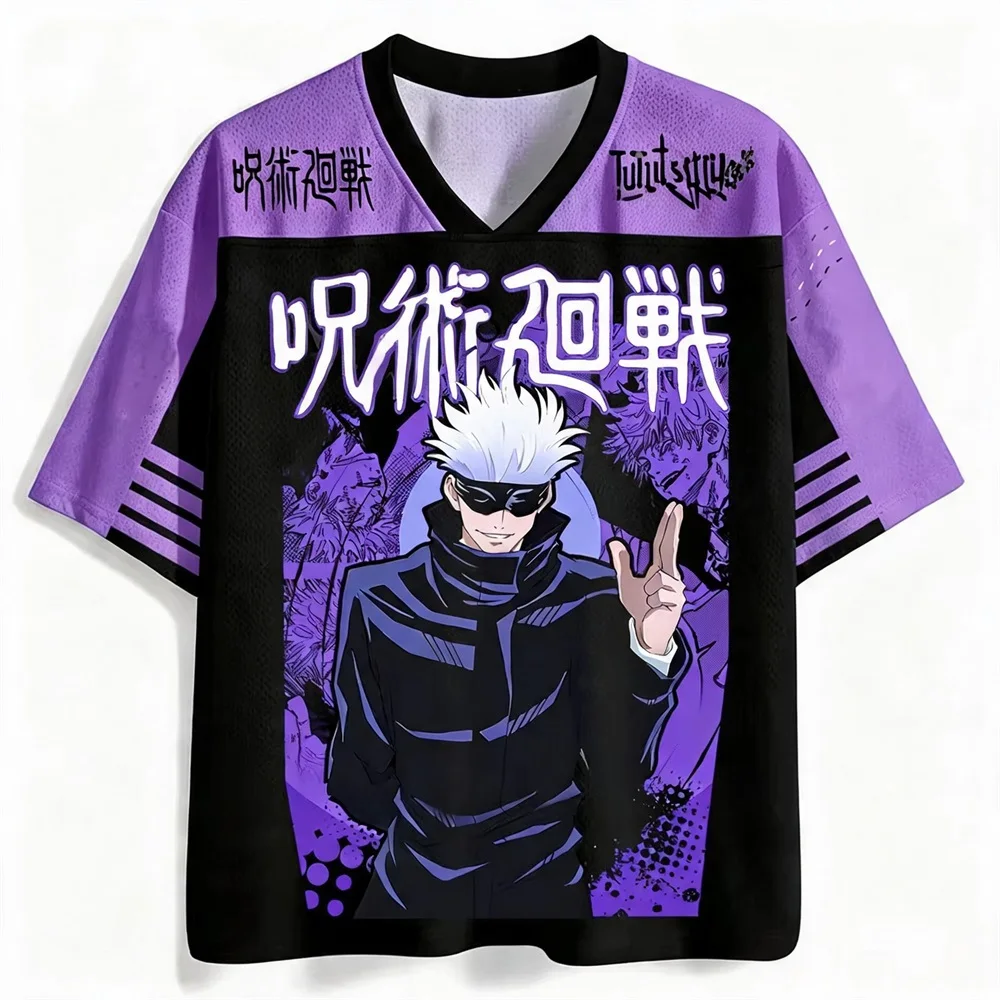 3D Graphic Jersey Jujutsu Kaisen Satoru Gojo Yuta Megumi Quick Drying Sports Shirt Anime Fan Tee Summer Men Women T-Shirt Top